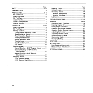 John Deere 21SP Walk-Behind Rotary Mower Operator's Manual (OMM83232) - Image 2