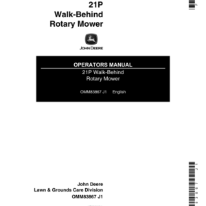 John Deere 21SP Walk-Behind Rotary Mower Operator's Manual (OMM83867) - Image 1