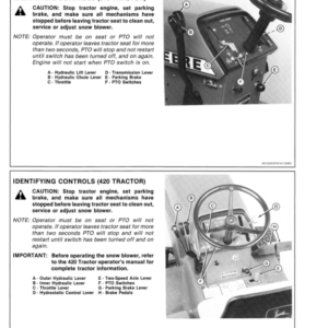 John Deere 47-Inch Two Stage Snowblower Operator's Manual (OMM85199) - Image 2