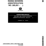 John Deere S80, S82 Riding Mowers Operator's Manual (OMM86641) - Image 1