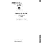 John Deere 950H Series Lister Operator's Manual (OMN159024) - Image 1