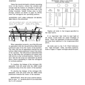 John Deere C-21 Series Field Cultivator Operator's Manual (OMN159182) - Image 2