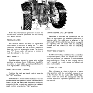 John Deere C-11 Series Integral Field Cultivators Operator's Manual (OMN159215) - Image 2