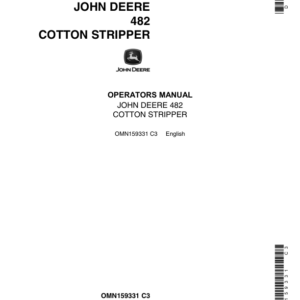 John Deere 482 Cotton Stripper Operator's Manual (OMN159331) - Image 1