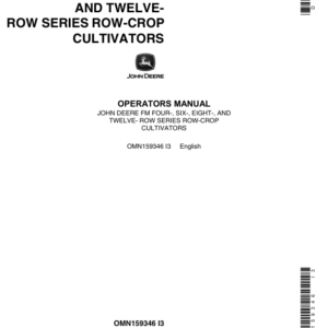 John Deere FM Series Row-Crop Cultivators Operator's Manual (OMN159346) - Image 1