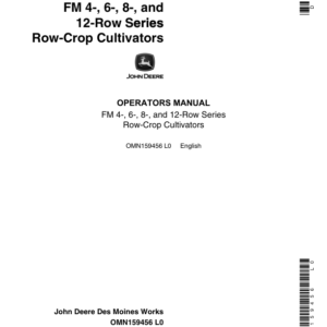 John Deere FM Row-Crop Cultivator Operator's Manual (OMN159456) - Image 1