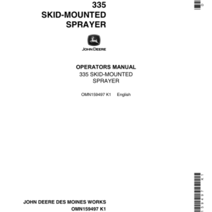 John Deere 335 Skid-Mounted Sprayer Operator's Manual (OMN159497) - Image 1