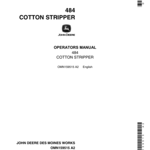 John Deere 484 Cotton Stripper Operator's Manual (OMN159515) - Image 1