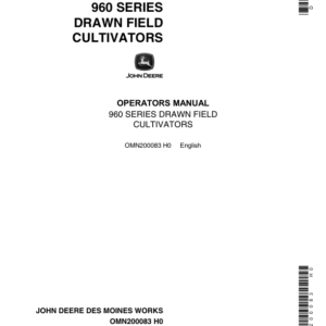 John Deere 960 Series Drawn Field Cultivator Operator's Manual (OMN200083) - Image 1