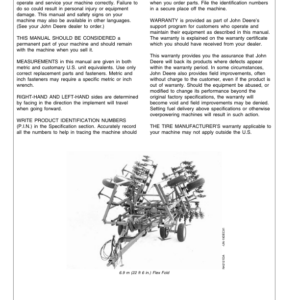 John Deere 550 Mulch Master Operator's Manual (OMN200403) - Image 2