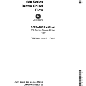 John Deere 680 Series Drawn Chisel Plow Operator's Manual (OMN200661) - Image 1
