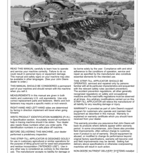 John Deere 2510H High-Speed Applicators (Low-Disturbance) North America (745101-760100) Operator's Manual (OMN410369) - Image 2