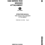 John Deere 1000 Series Rod Weeder Attachment Operator's Manual (OMN97684) - Image 1