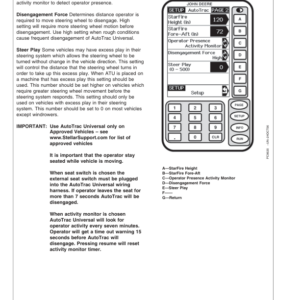 John Deere Greenstar Guidance Parallel Tracking & AutoTrac Assisted Steering Systems Operator's Manual (OMPC20699) - Image 3