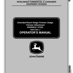 John Deere Extended Reach Hedge Trimmer Attachment (010001-) Operator's Manual (OMPS10904) - Image 1