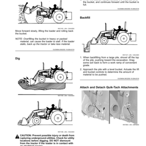 John Deere D120, H120 Loaders Operator's Manual (OMPXX10222) - Image 2