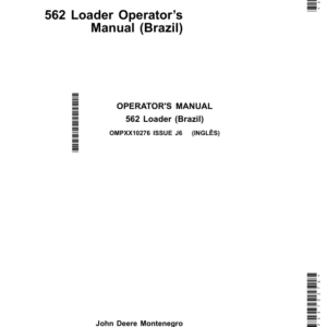 John Deere 562 Loader Operator's Manual (OMPXX10276) - Image 1
