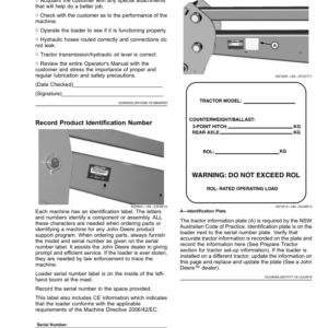 John Deere 562 Loader Operator's Manual (OMPXX13443) - Image 2