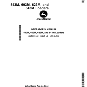 John Deere 543M, 603M, 623M, 643M Loaders Operator's Manual (OMPXX15461) - Image 1