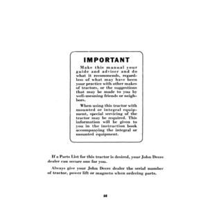 John Deere H Series Tractors Operator's Manual (OMR2011) - Image 2