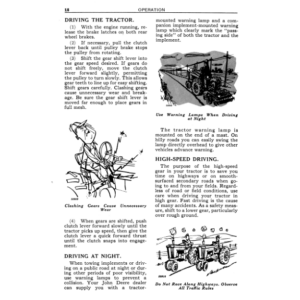 John Deere 620 Utility Tractor - Gas & All Fuel Operator's Manual (OMR2053) - Image 3