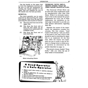 John Deere 730 General Purpose, Standard Tractor with LP-Gas Engine (S.N. 7300000- ) Operator's Manual (OMR20698) - Image 2