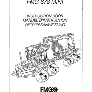 John Deere 678 FMG Forwarders Operator's Manuals (6781401) - Image 1