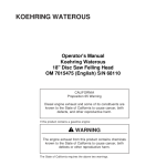 John Deere 18 INCH Dtt Disc Saw Felling Heads Operator's Manuals (701547500) - Image 1