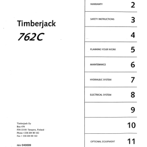 John Deere 762C Harvesting Heads Operator's Manuals (F056444) - Image 2