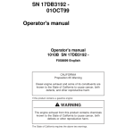 John Deere 1010B Forwarders Operator's Manuals (F058699) - Image 1