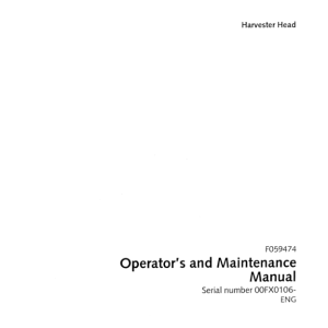 John Deere 758 Harvesting Heads Operator's Manuals (F059474) - Image 2