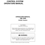 John Deere TMC2000 Control Systems Operator's Manuals (F059588) - Image 1