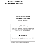 John Deere 758, 758HD Harvesting Heads Operator's Manuals (F061300) - Image 1