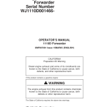 John Deere 1110D Forwarders Operator's Manuals (F067081) - Image 1