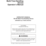 John Deere 758HD Harvesting Heads Operator's Manuals (F069890) - Image 1