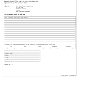 John Deere CF1 Booms Operator's Manuals (F070340) - Image 2