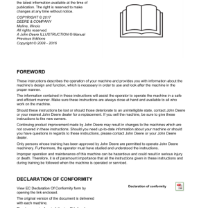 John Deere 810E T3 Forwarders Operator's Manuals (F075007) - Image 3