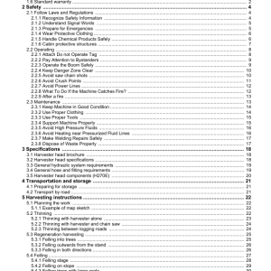 John Deere H270E Harvesting Heads Operator's Manuals (F075697) - Image 2