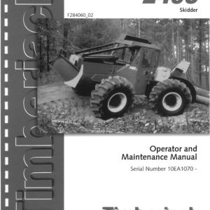 John Deere 240C Skidders Operator's Manuals (F284060) - Image 1