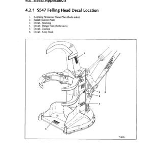 John Deere S547 Stt Disc Saw Felling Heads Operator's Manuals (F289031) - Image 2