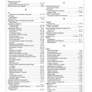 John Deere 703G, 753G, 759G Tracked Harvesters Operator's Manuals (F387438) - Image 3