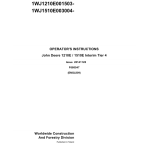 John Deere 1210E IT4, 1510E IT4 Forwarders Operator's Manuals (F680547GENI) - Image 1