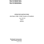 John Deere 1210E IT4 T2, 1510E IT4 T2 Forwarders Operator's Manuals (F682270GENI) - Image 1
