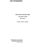 John Deere 1470G Wheeled Harvesters Operator's Manuals (F690030) - Image 1