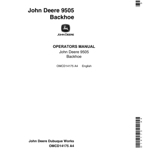 John Deere 9505 Attachments Operator's Manuals (OMCD14175) - Image 1