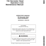John Deere 745 Harvesting Heads Operator's Manuals (OMF065848) - Image 1