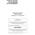 John Deere 1410D Forwarders Operator's Manuals (OMF065866) - Image 1