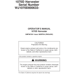 John Deere 1070D Wheeled Harvesters Operator's Manuals (OMF067021) - Image 1