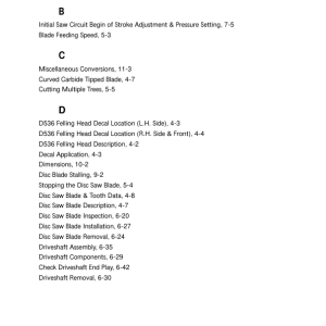 John Deere D536 Felling Heads Operator's Manuals (OMF288069) - Image 3