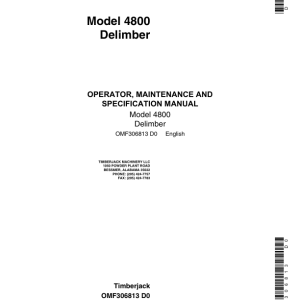 John Deere 4800 Loader Attachments Operator's Manuals (OMF306813) - Image 1